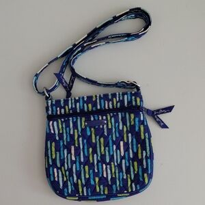 Vera Bradley Petite Double Zip Hipster Crossbody in Katalina Showers (Retired)